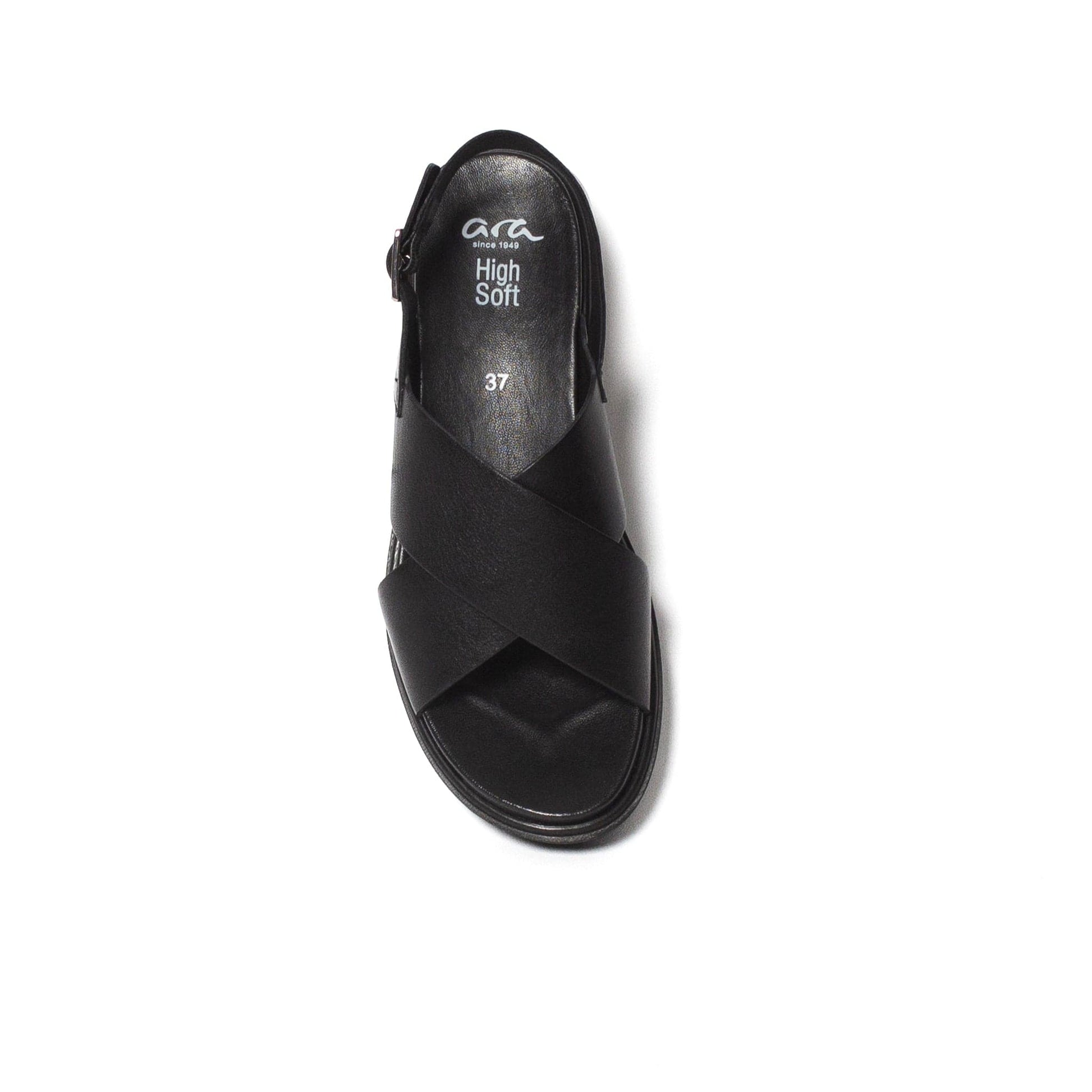 ARA LOW WEDGE SANDALS 33502 Black