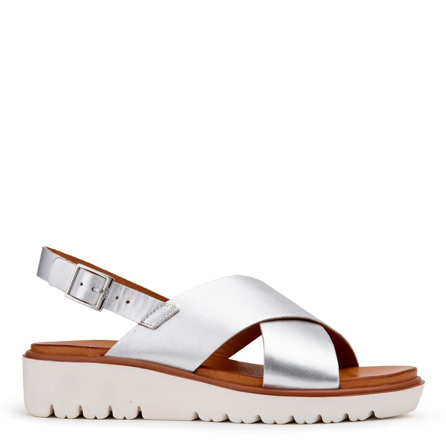 ARA LOW WEDGE SANDALS 33502 Silver