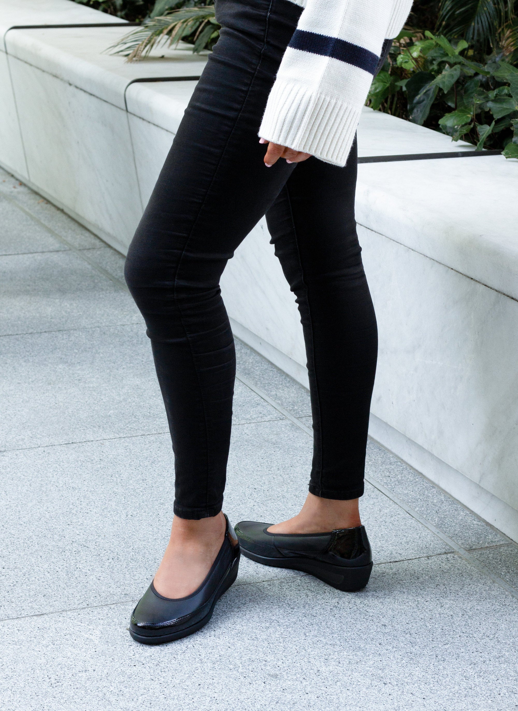 ARA LOW WEDGES 40617 Black Combo