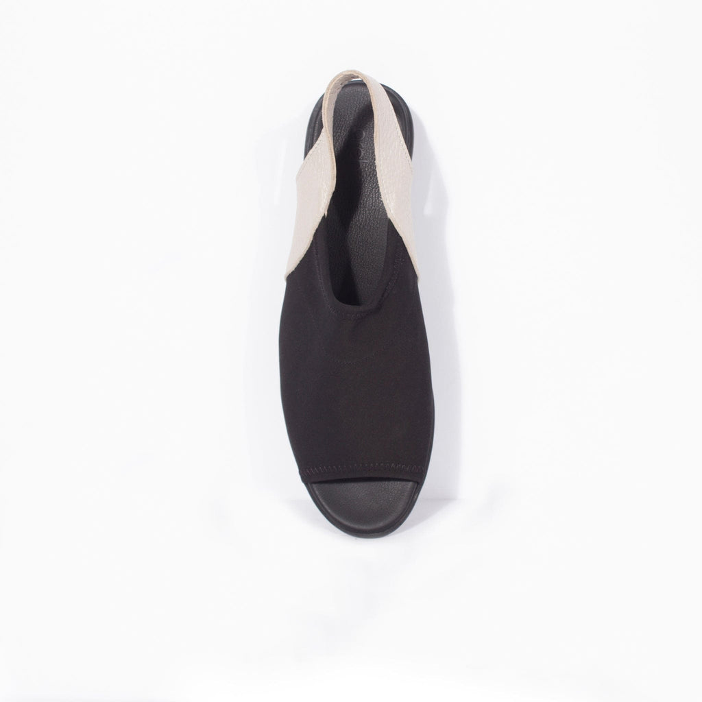 ARCHE TOE PEEPS - LOW DAJAC Black And Beige