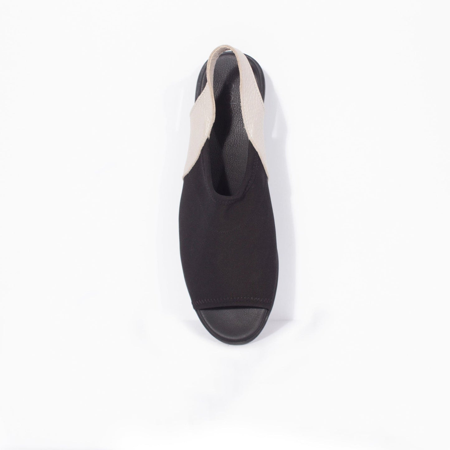 ARCHE TOE PEEPS - LOW DAJAC Black And Beige