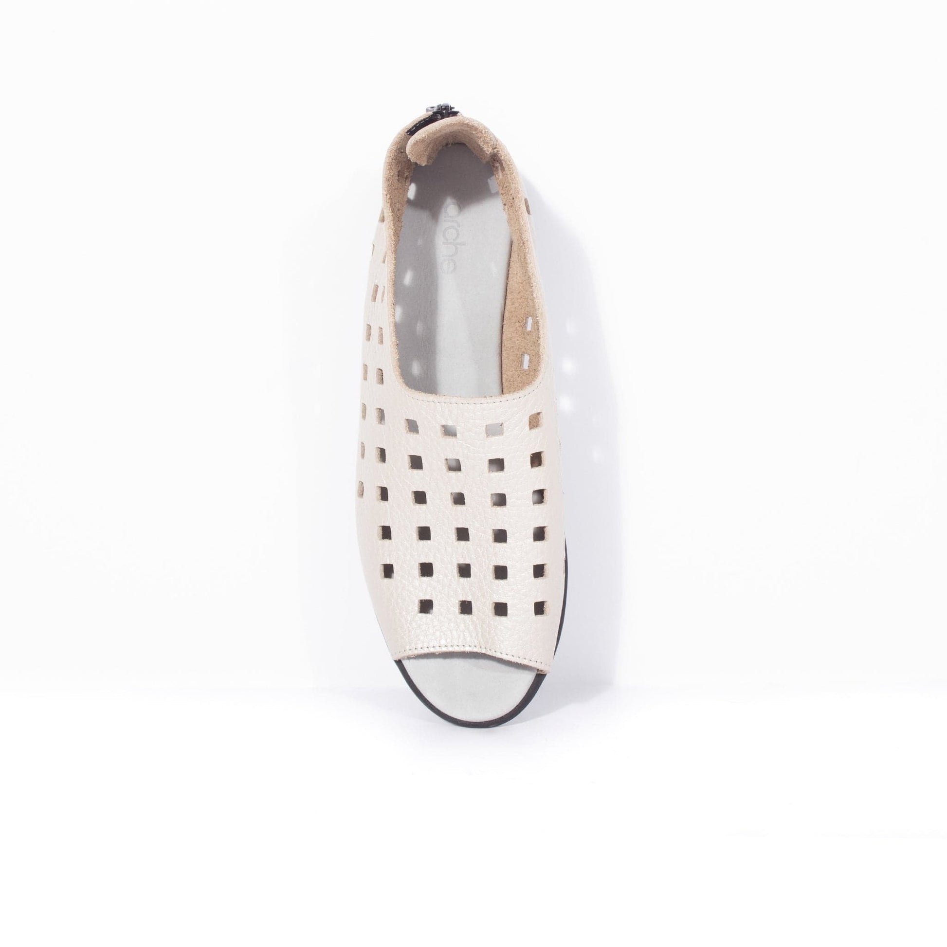 ARCHE TOE PEEPS - LOW DRICK Ivory Metallic