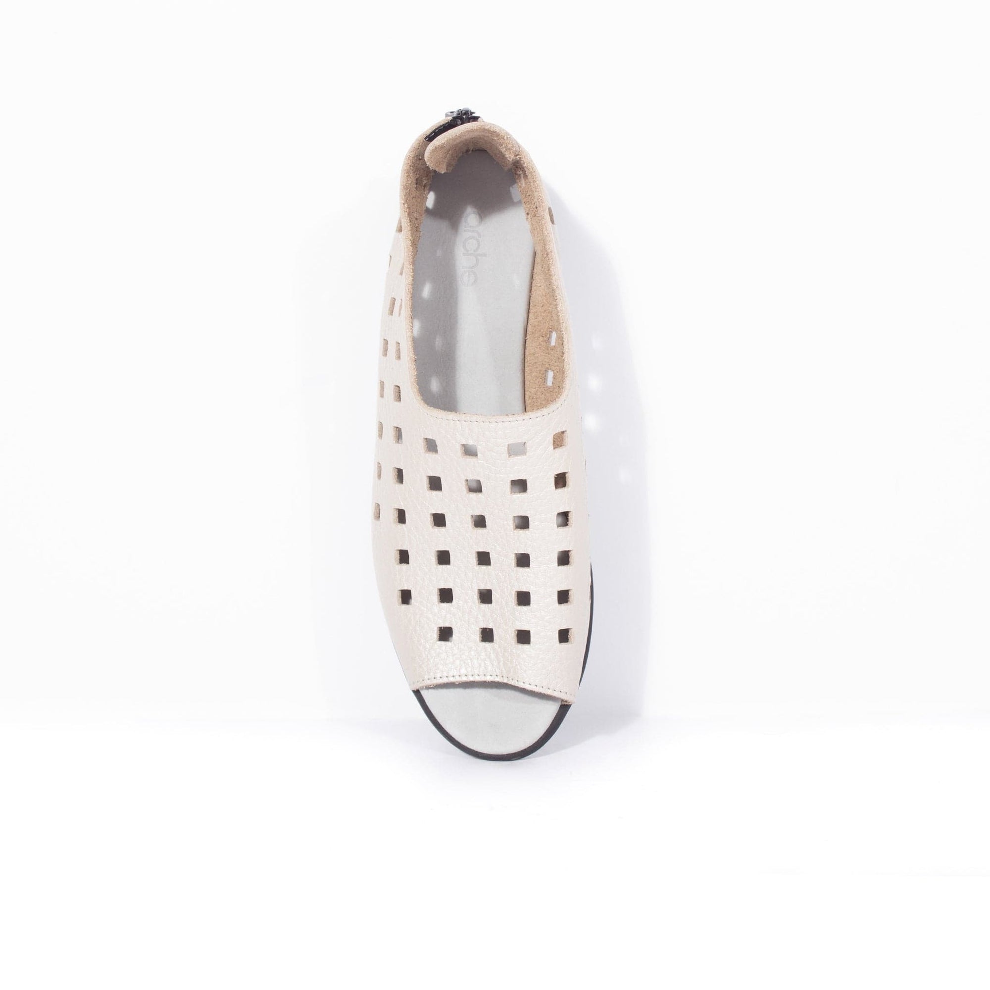 ARCHE TOE PEEPS - LOW DRICK Ivory Metallic
