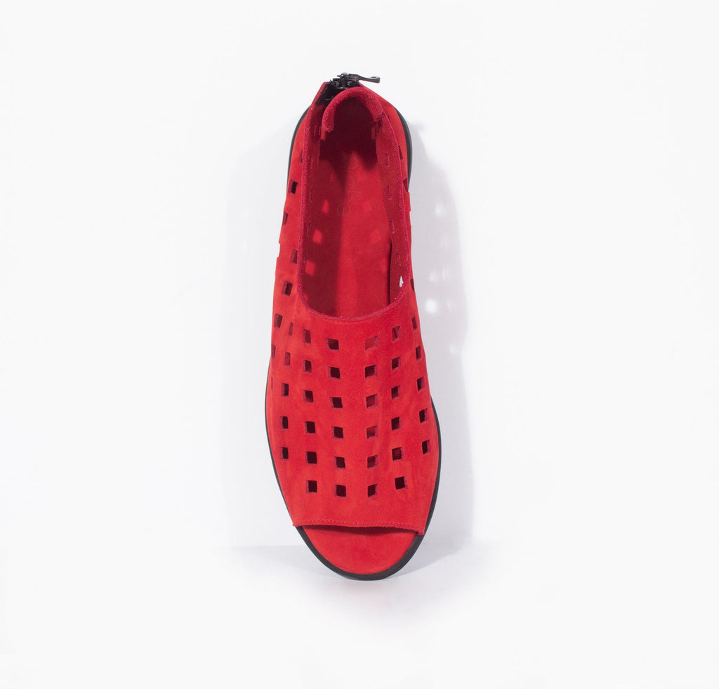 ARCHE TOE PEEPS - LOW DRICK Red Nubuck