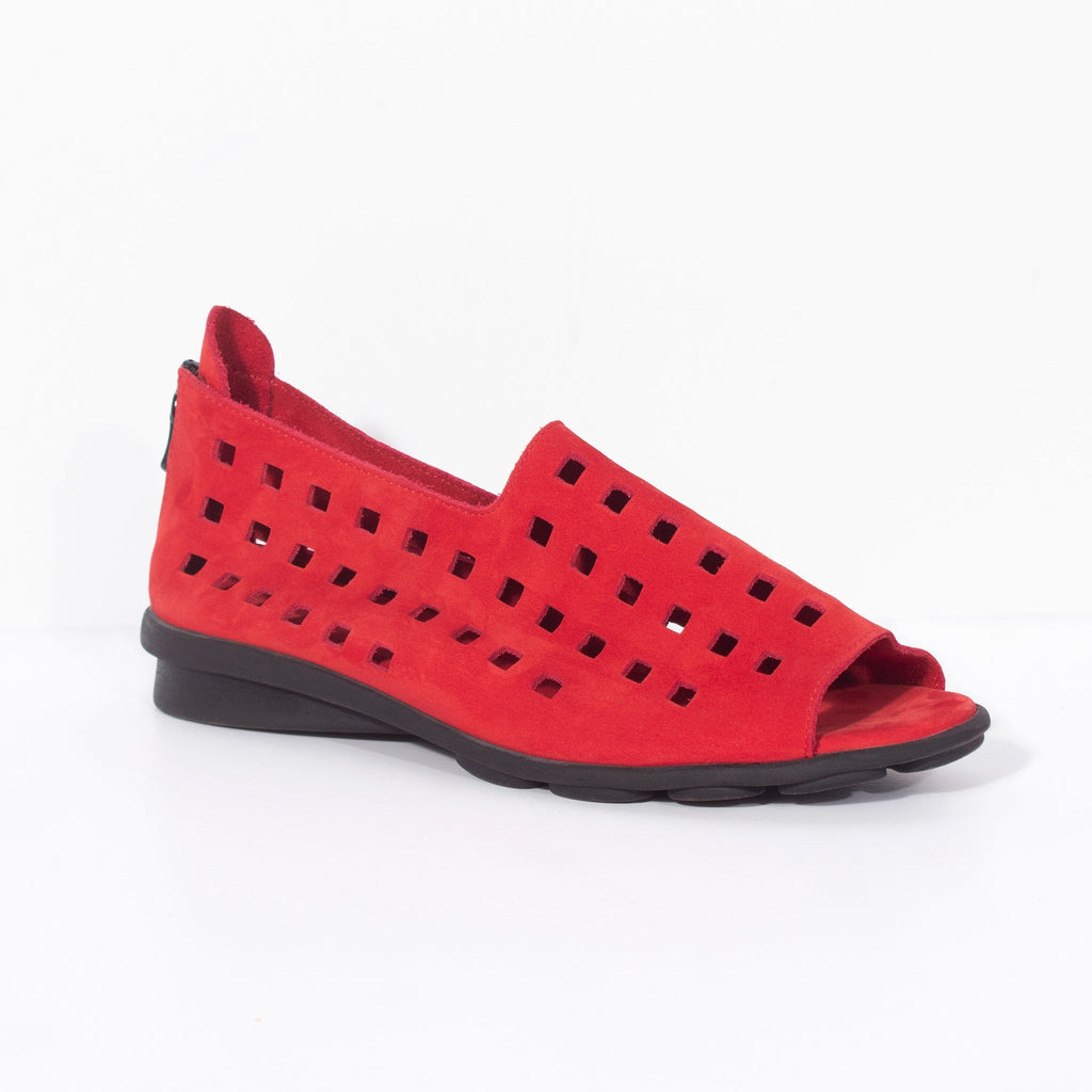 ARCHE TOE PEEPS - LOW DRICK Red Nubuck