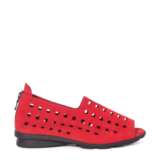 ARCHE TOE PEEPS - LOW DRICK Red Nubuck