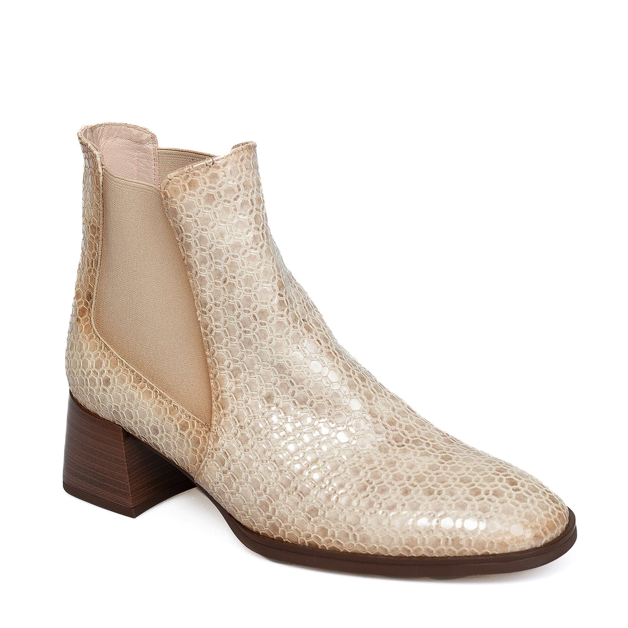 HISPANITAS ANKLE BOOTS SANDRINE Vanilla Patent