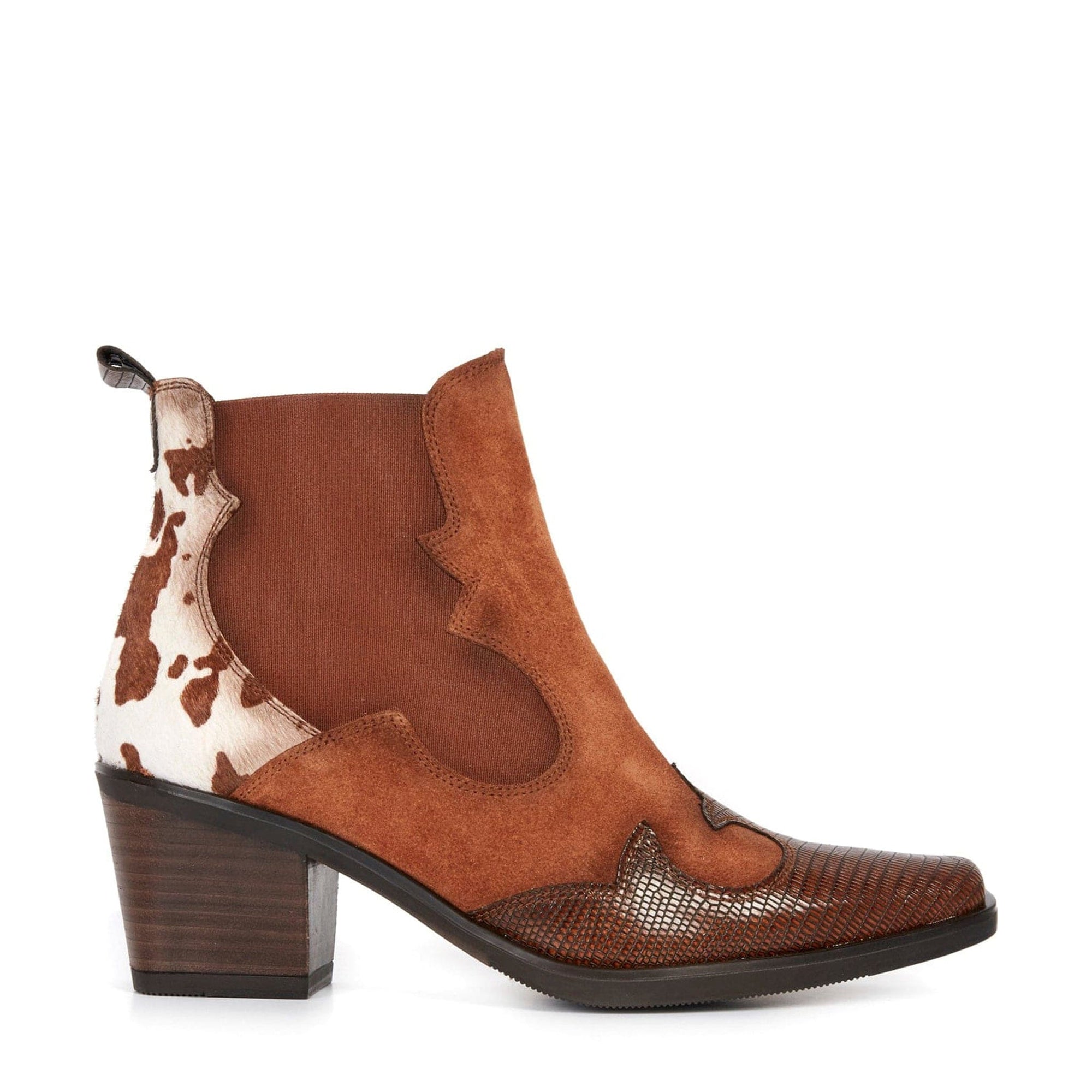 HISPANITAS MEDIUM HEELED ANKLE BOOTS SALINA