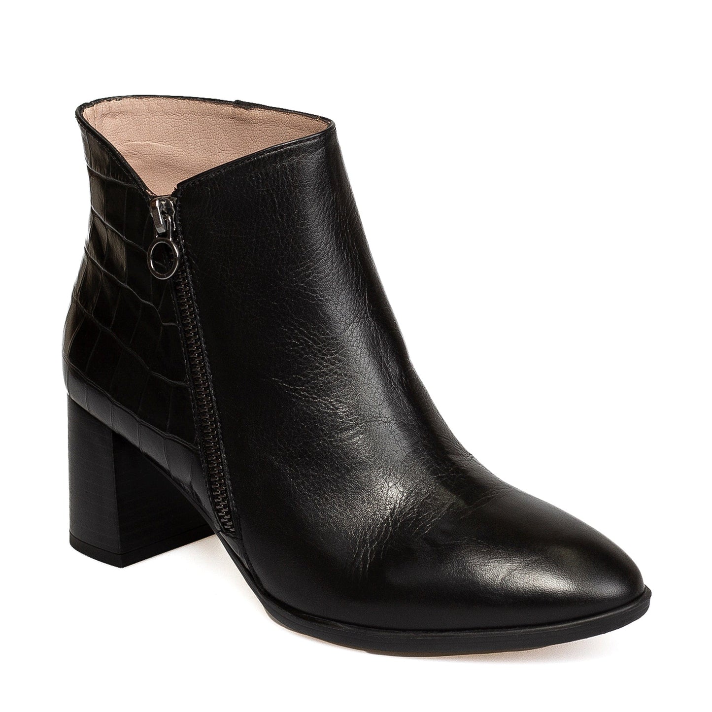 HISPANITAS MEDIUM HEELED ANKLE BOOTS SMITH Black
