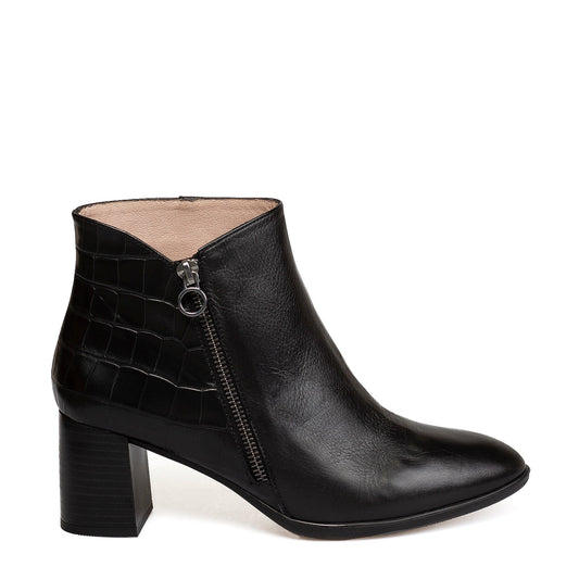 HISPANITAS MEDIUM HEELED ANKLE BOOTS SMITH Black