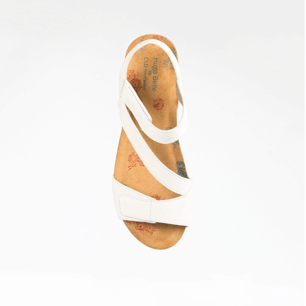 HUGO BELLE FLAT SANDALS HAVANNA