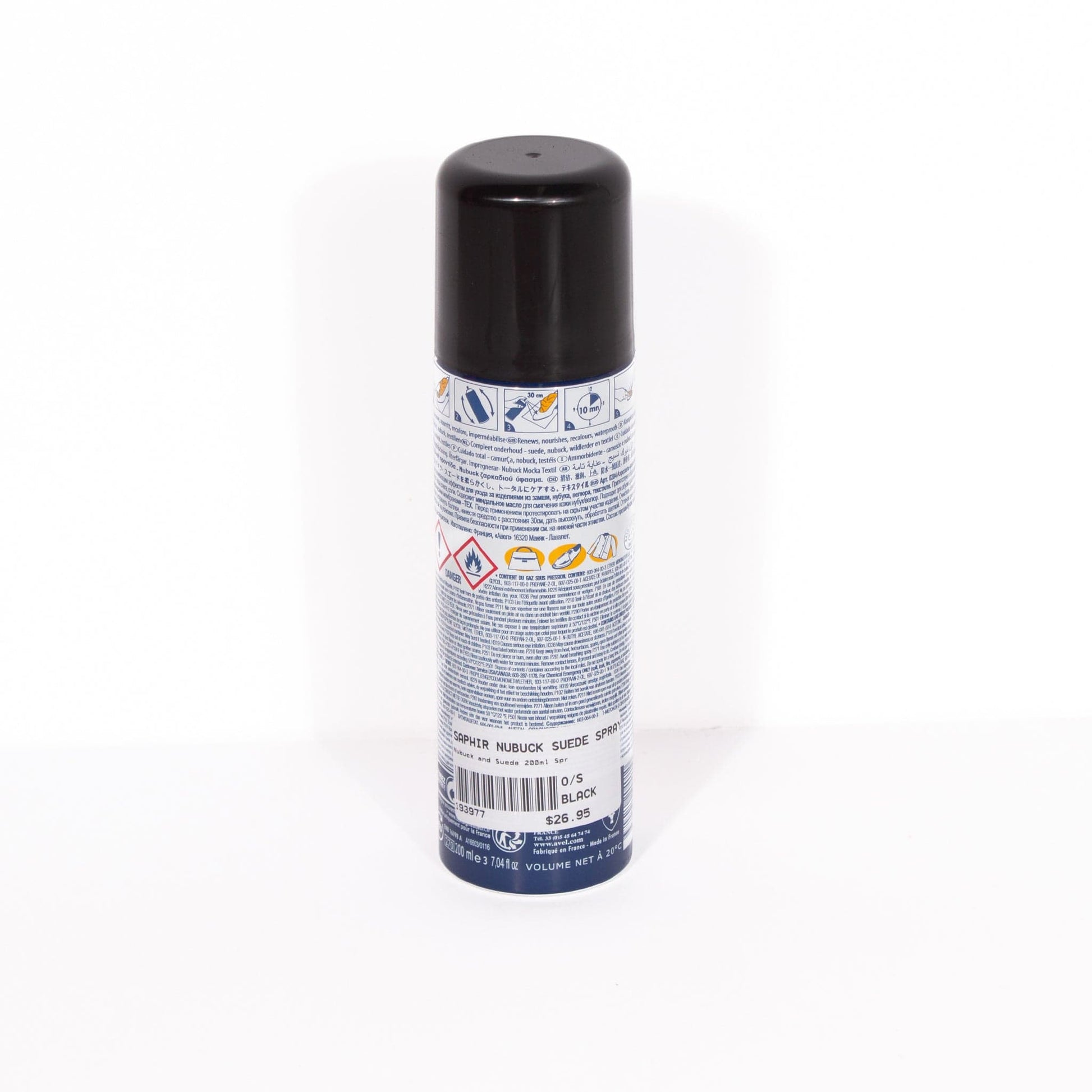 J A BROOKS GRINDERY SAPHIR NUBUCK SUEDE SPRAY BLACK