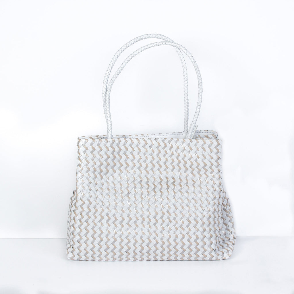 LEISURES ACCESSORIES BAGS COURTNEY White and Metallic