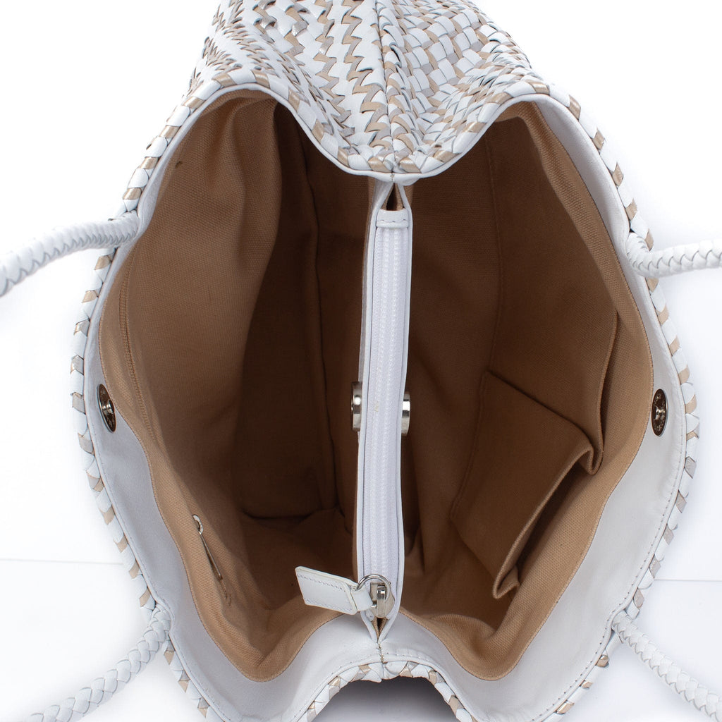 LEISURES ACCESSORIES BAGS COURTNEY White and Metallic