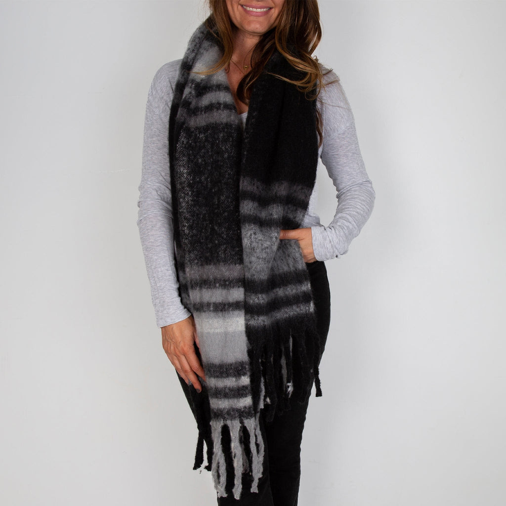 LEISURES ACCESSORIES SCARVES CURTIS Black/Grey