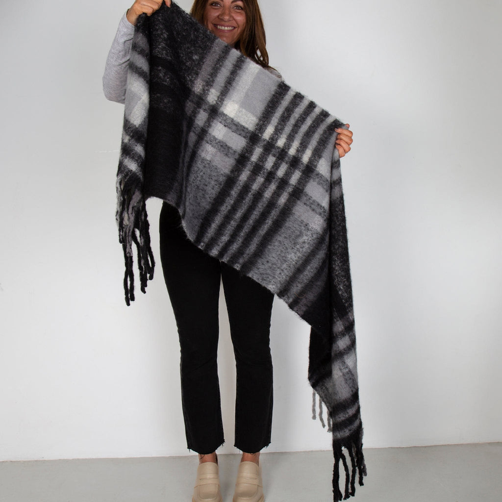LEISURES ACCESSORIES SCARVES CURTIS Black/Grey