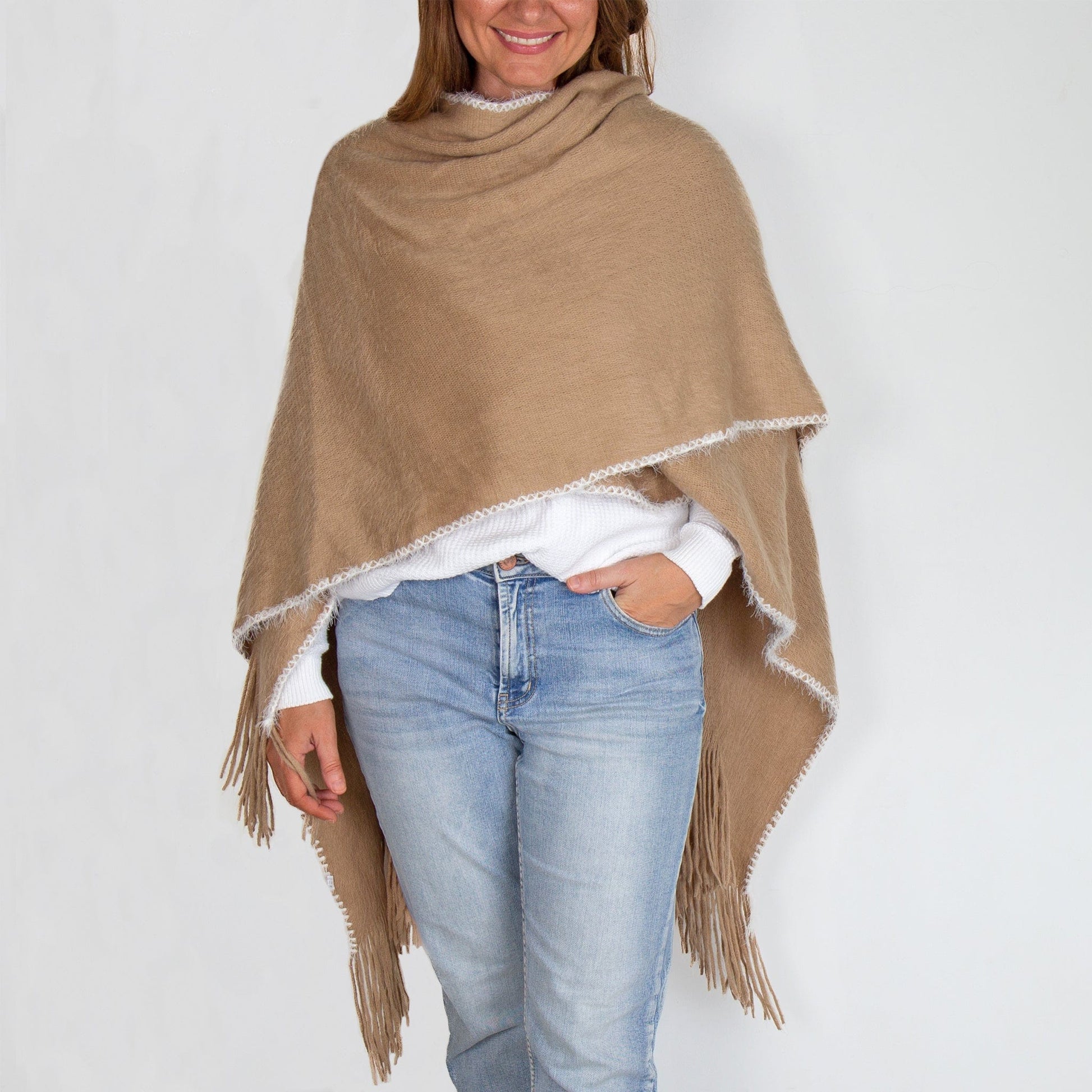 LEISURES ACCESSORIES SCARVES ZEV Camel