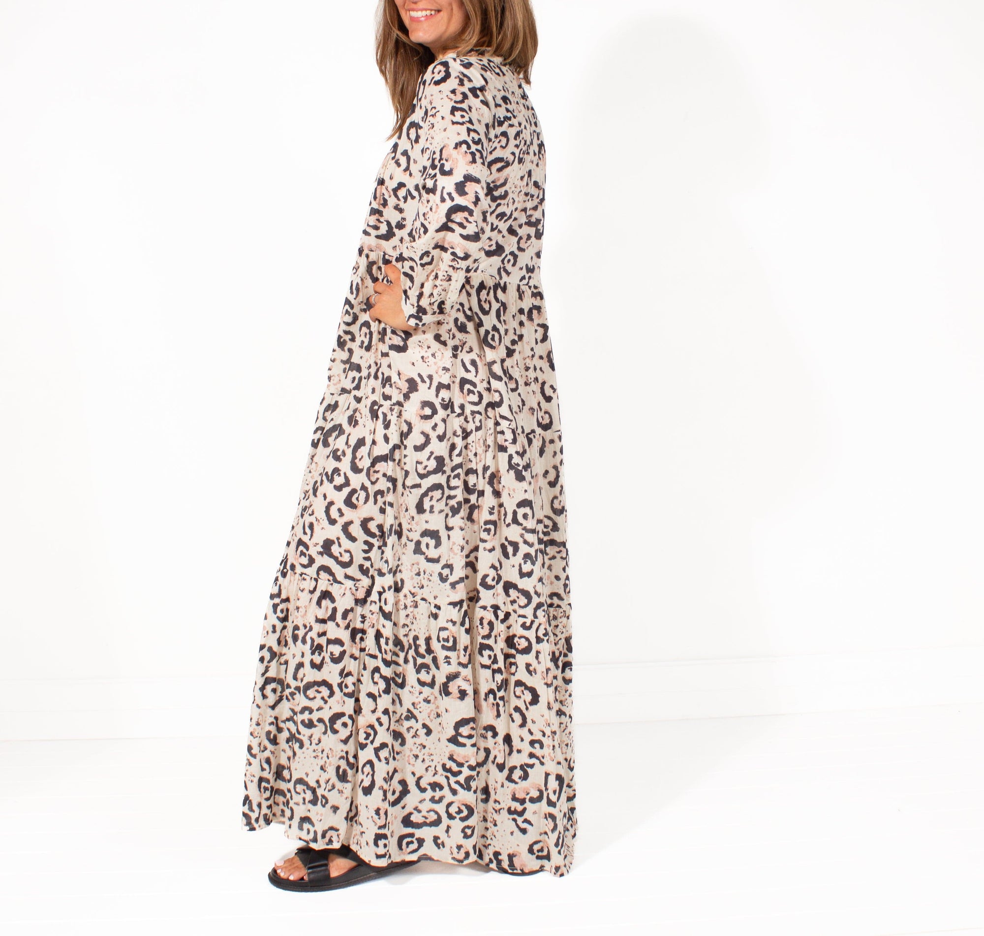 LEISURES ACCESSORIES SUMMER APPAREL CALLISTA Ecru Leopard