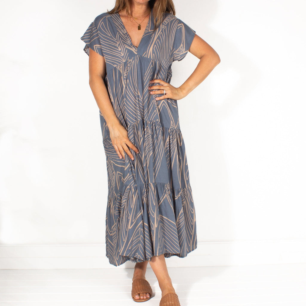 LEISURES ACCESSORIES SUMMER APPAREL CARTLIN Blue Leaf