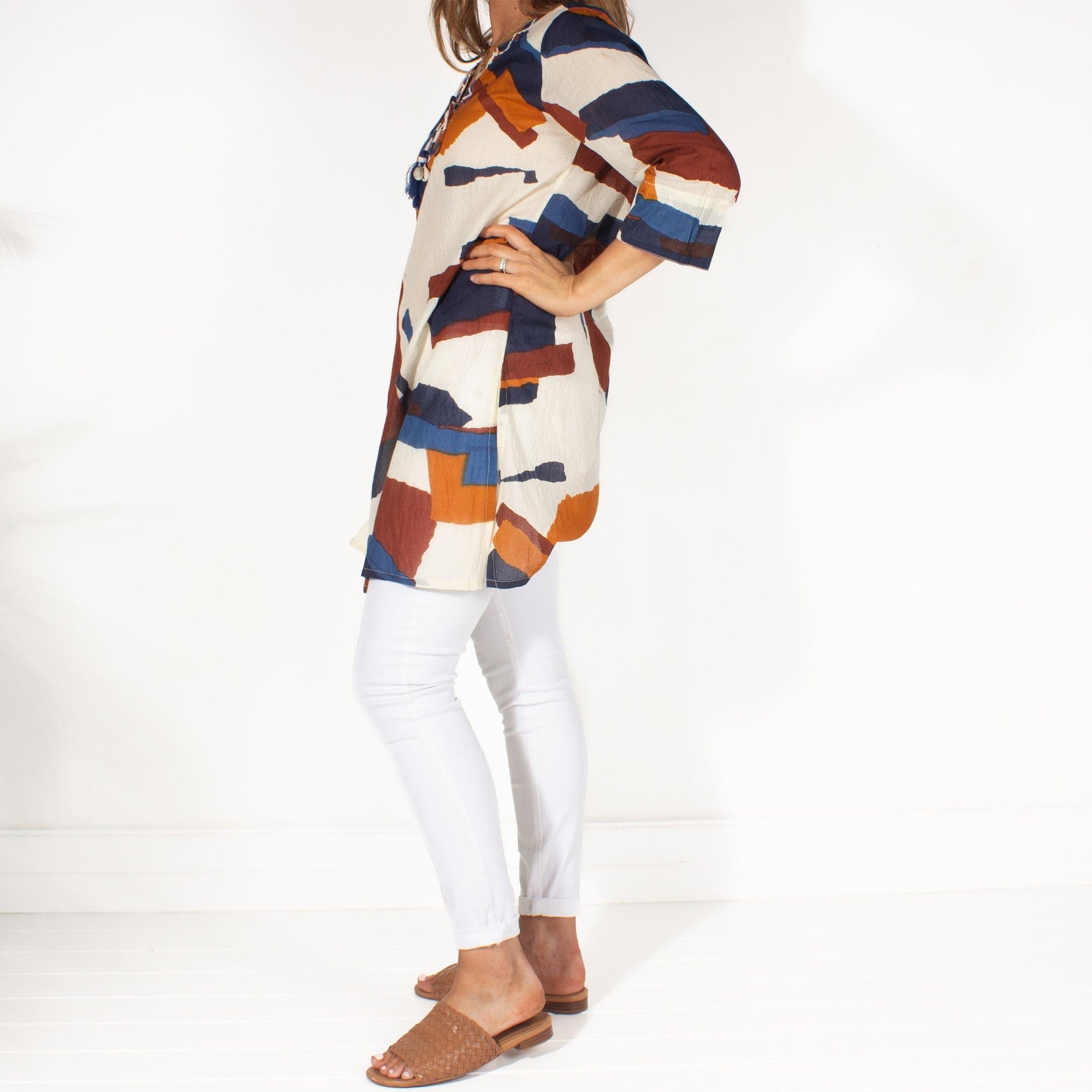 LEISURES ACCESSORIES SUMMER APPAREL CLAUDETTE Navy/Tan
