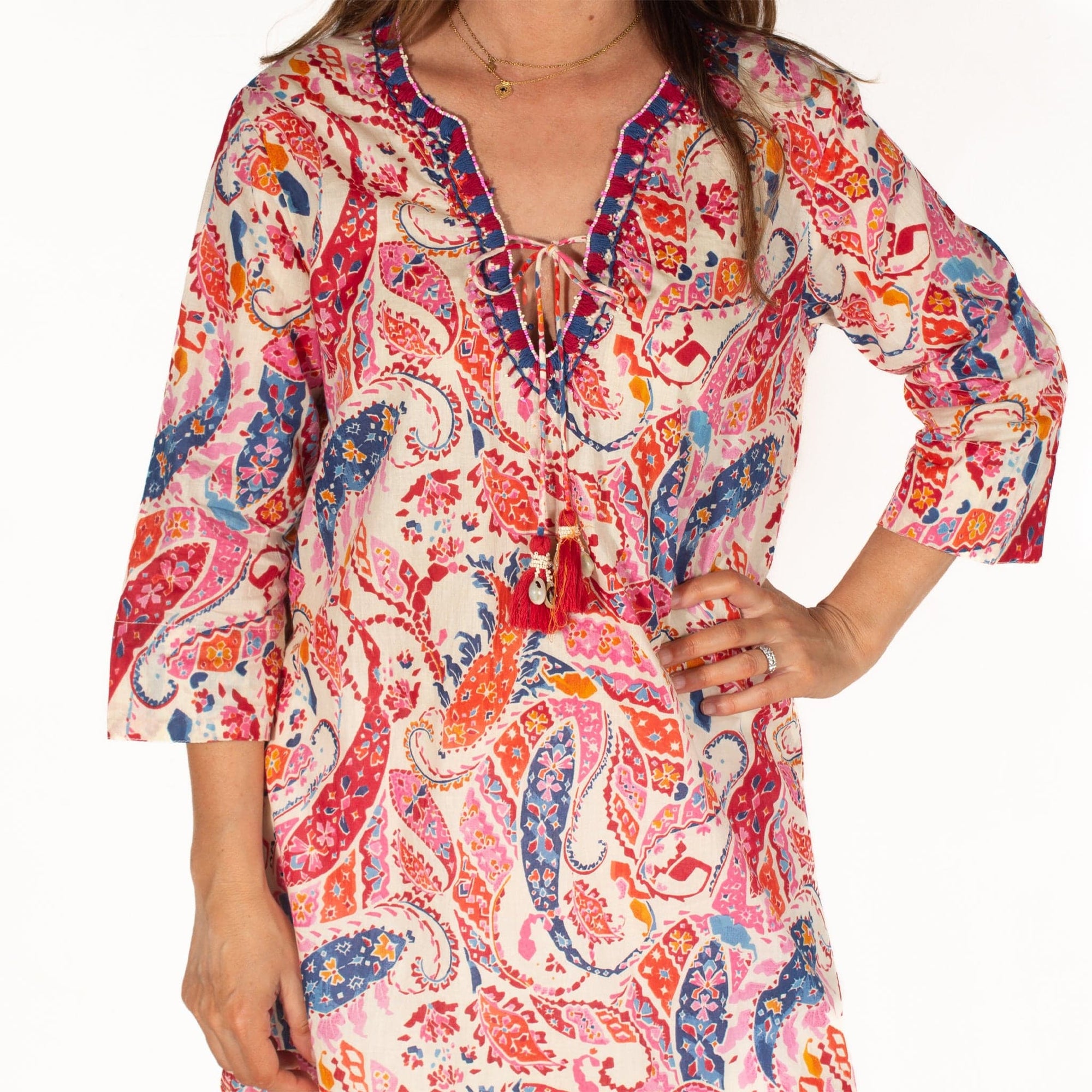 LEISURES ACCESSORIES SUMMER APPAREL CLAUDETTE Pink Paisley