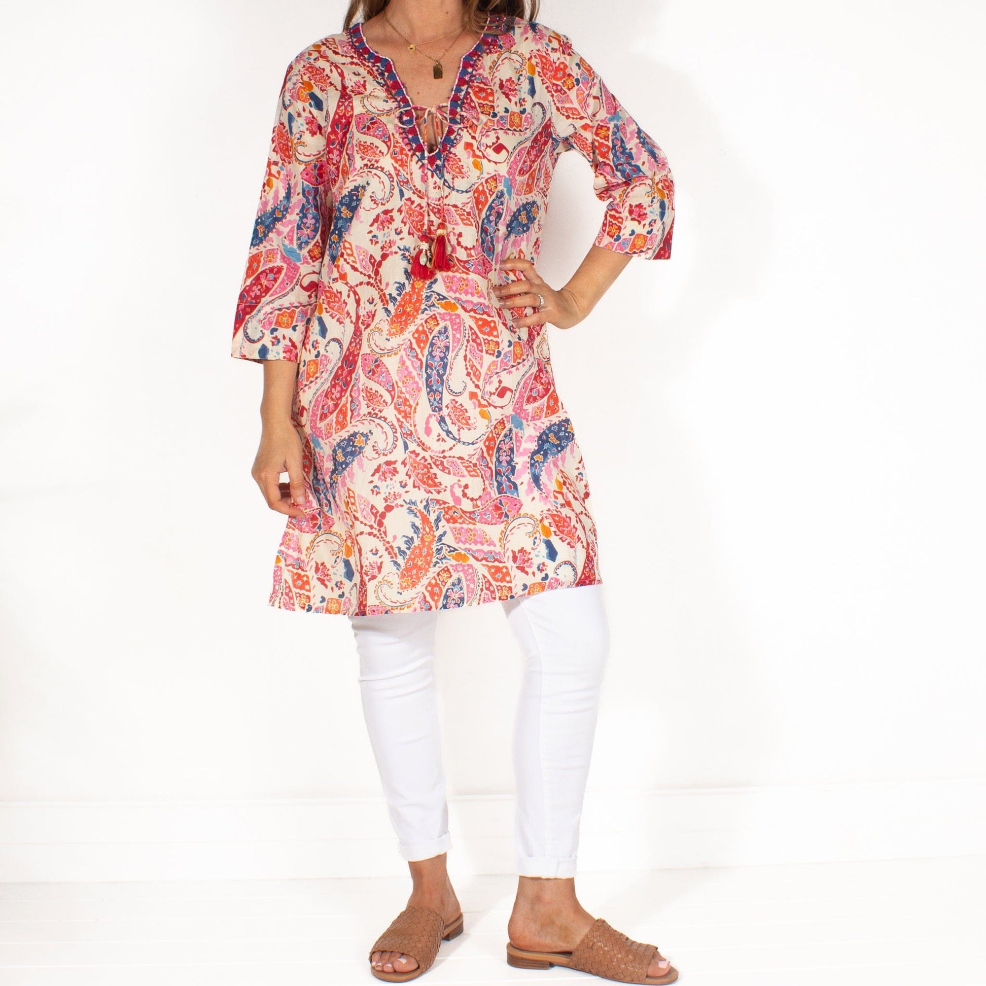 LEISURES ACCESSORIES SUMMER APPAREL CLAUDETTE Pink Paisley