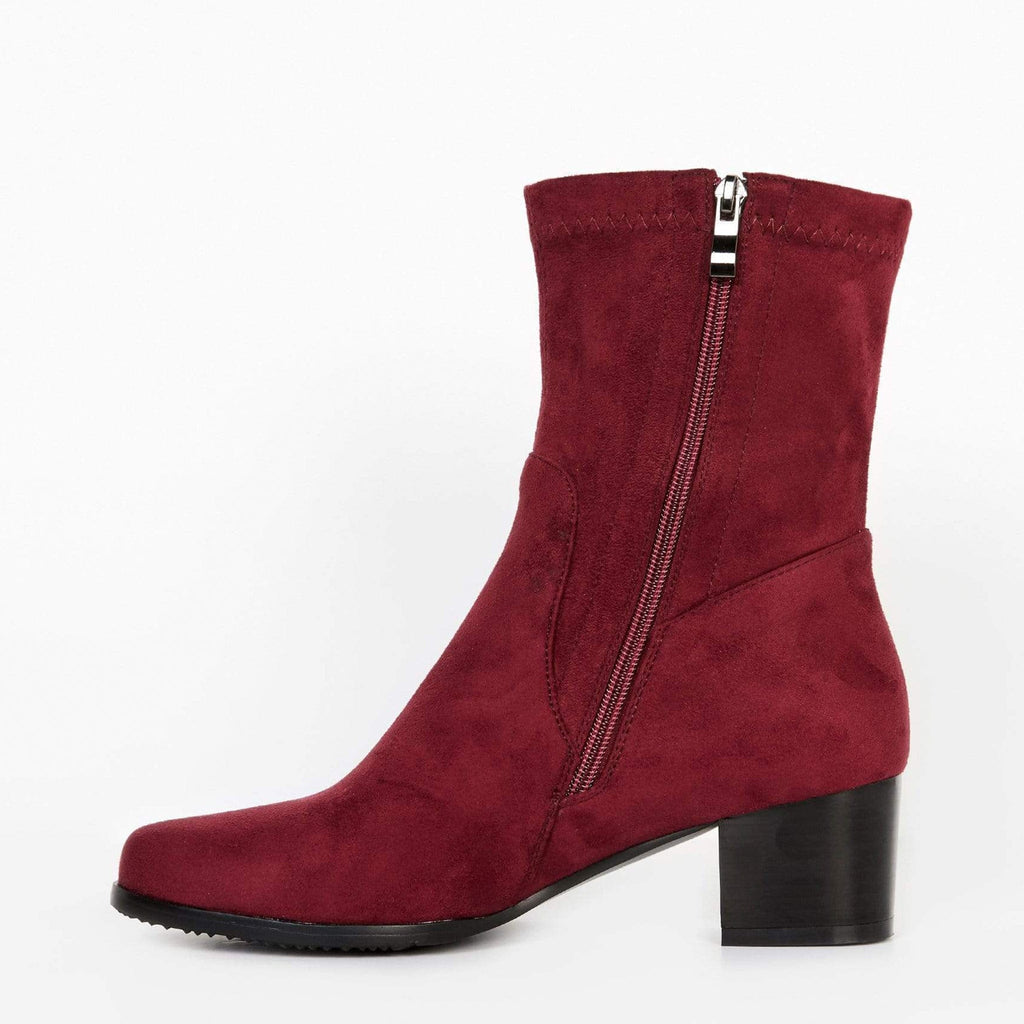 LEISURES ANKLE BOOTS ELIAS Burgundy