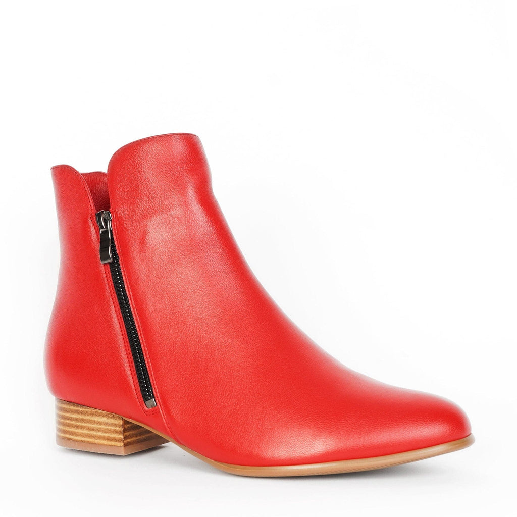 LEISURES ANKLE BOOTS ELLYSE Red