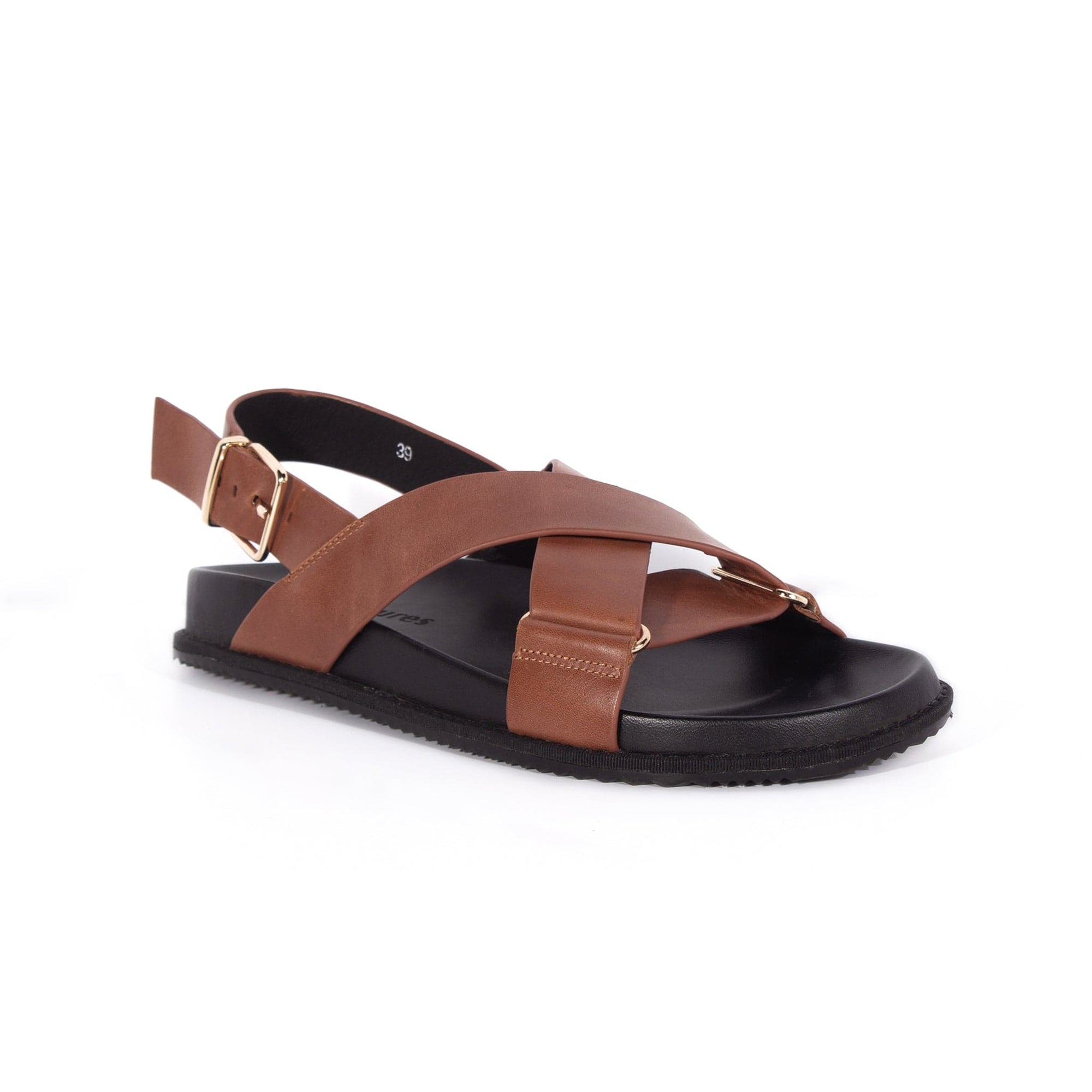 LEISURES FLAT SANDALS RAE Tan