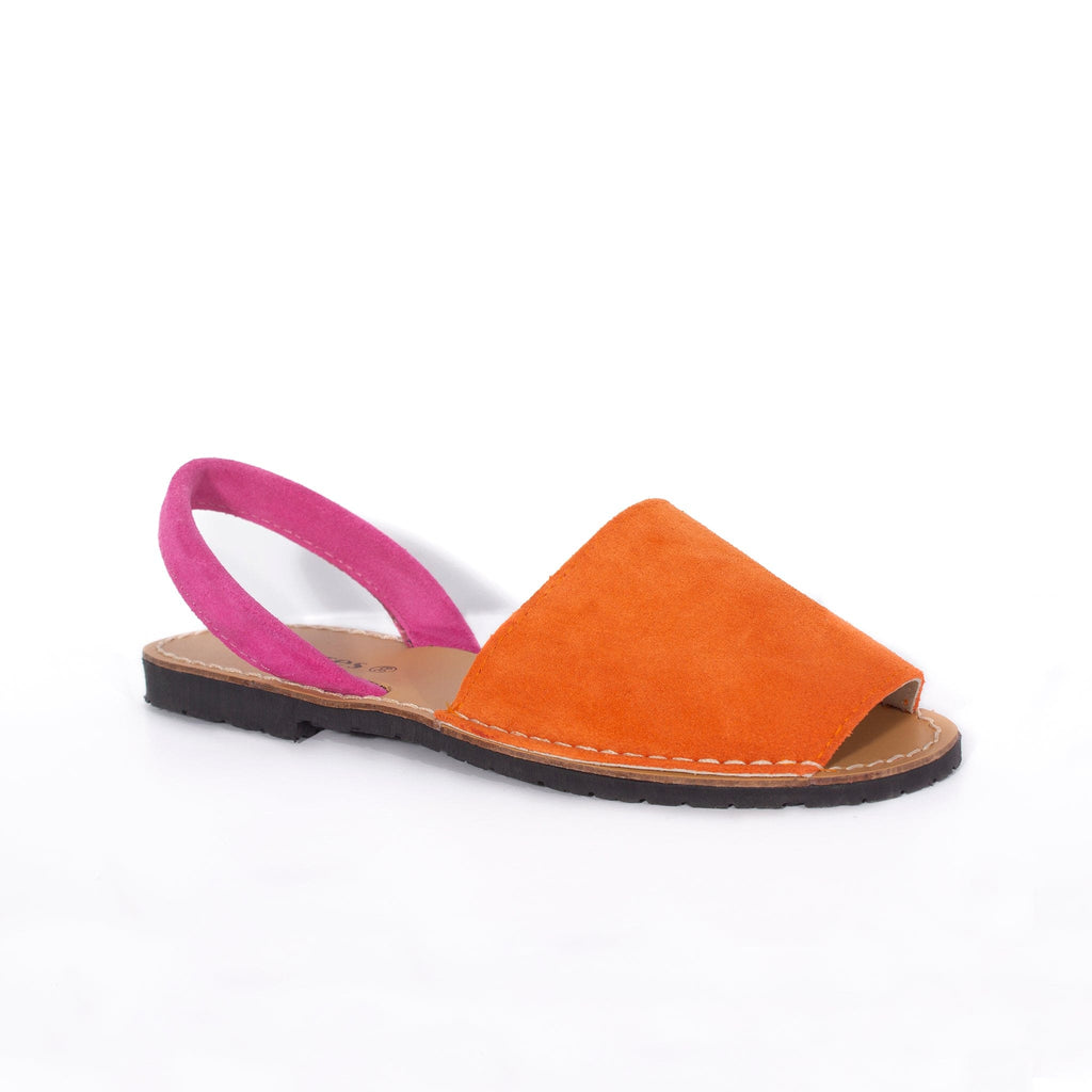 LEISURES FLAT SANDALS RIO Orange and Pink