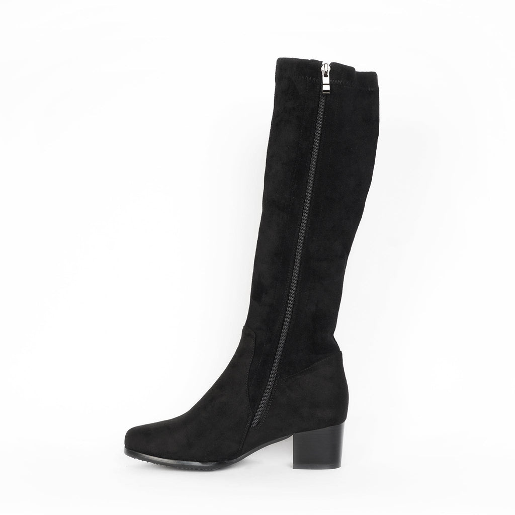 LEISURES LONG BOOTS ELLIS Black