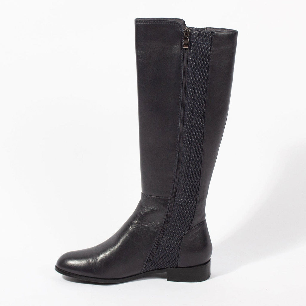 LEISURES LONG BOOTS ELLODIE Navy