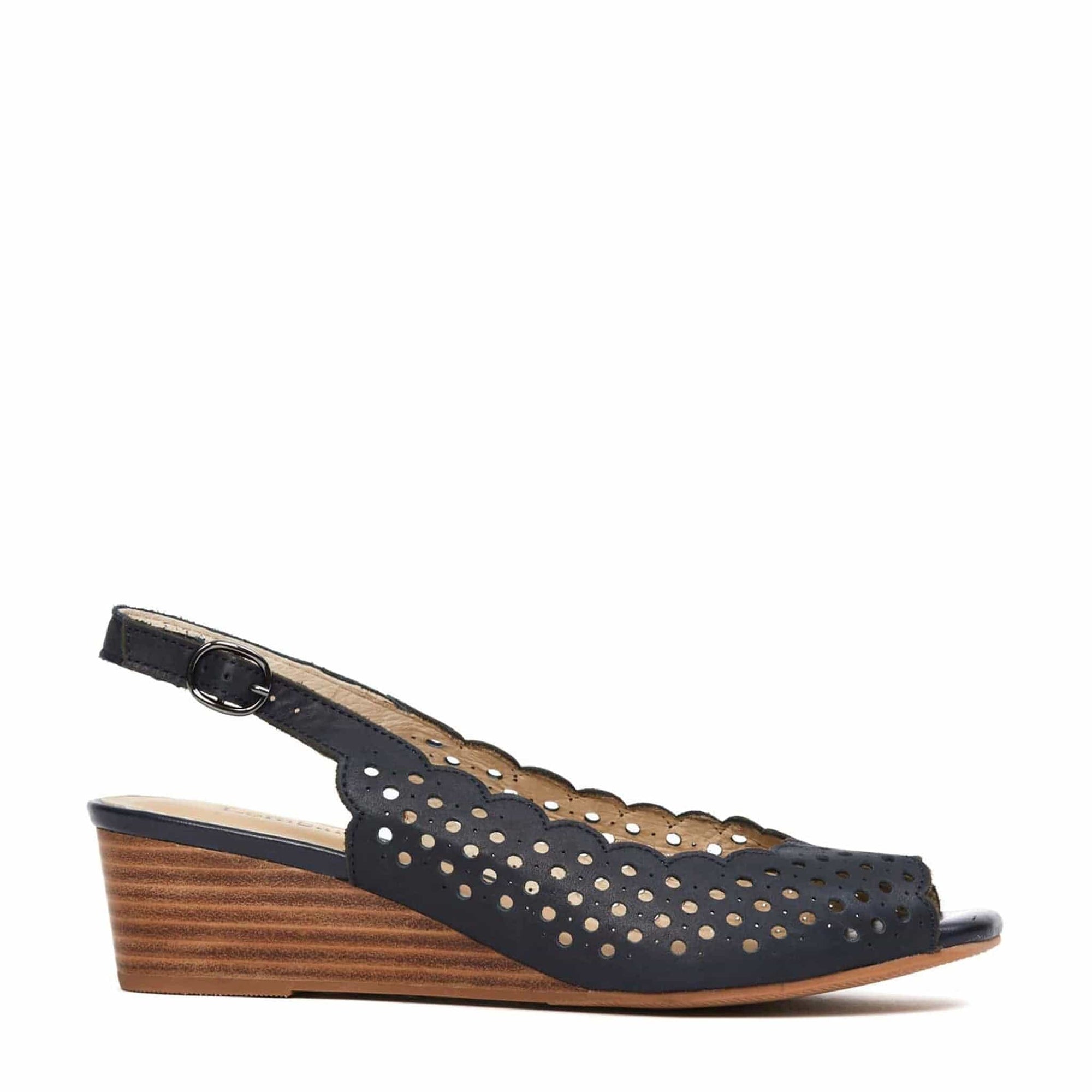 LEISURES LOW WEDGES LENORY Navy
