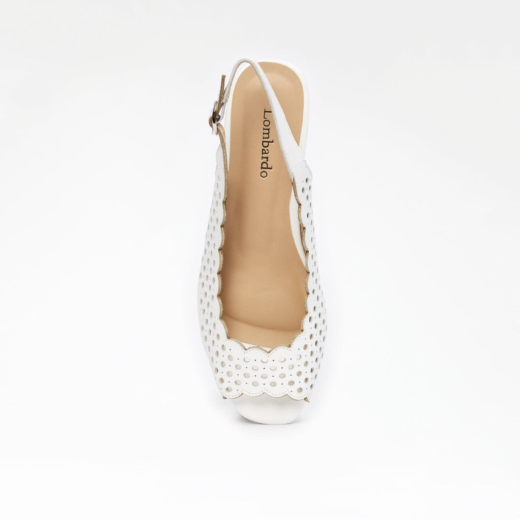 LEISURES LOW WEDGES LENORY White
