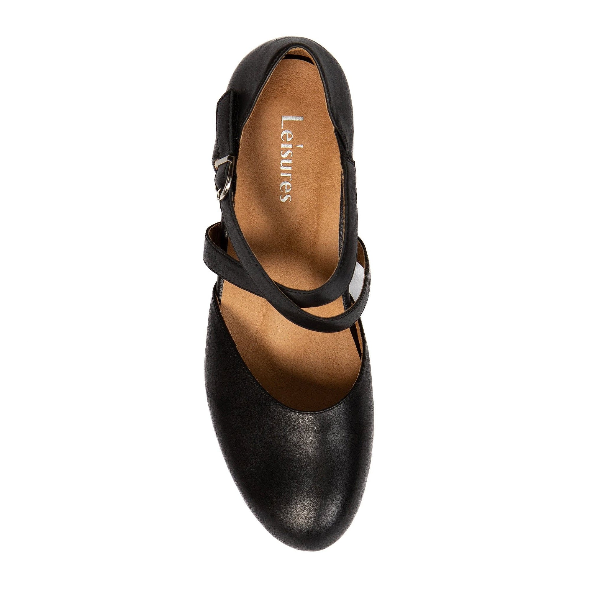 LEISURES MEDIUM COURT SHOES REBECCA Black