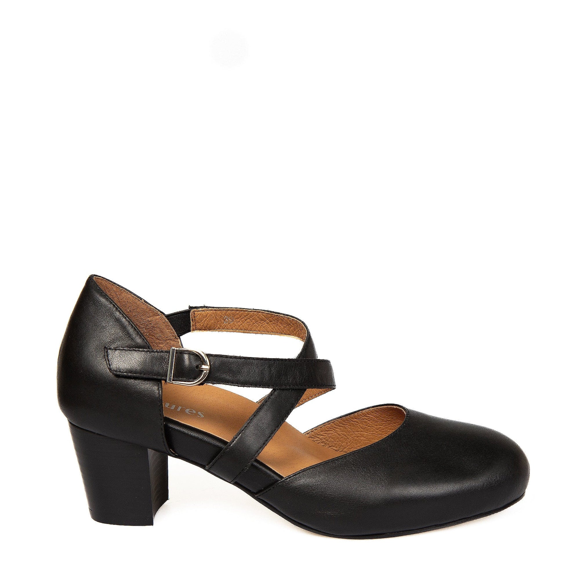 LEISURES MEDIUM COURT SHOES REBECCA Black