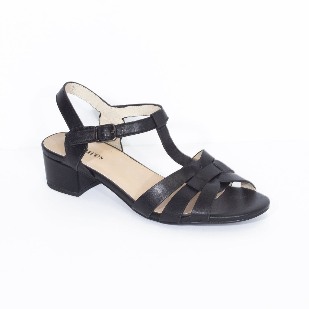 LEISURES MEDIUM HEELED SANDALS RANI Black