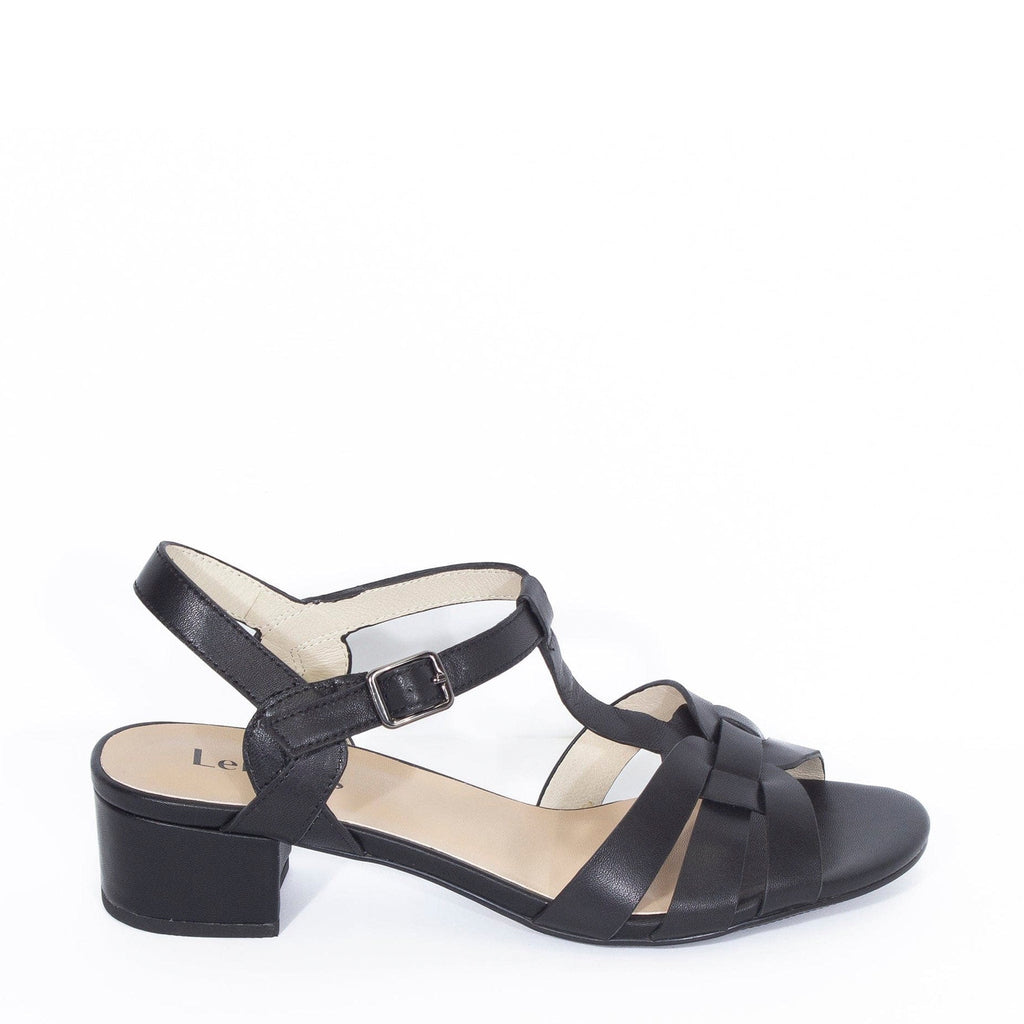 LEISURES MEDIUM HEELED SANDALS RANI Black