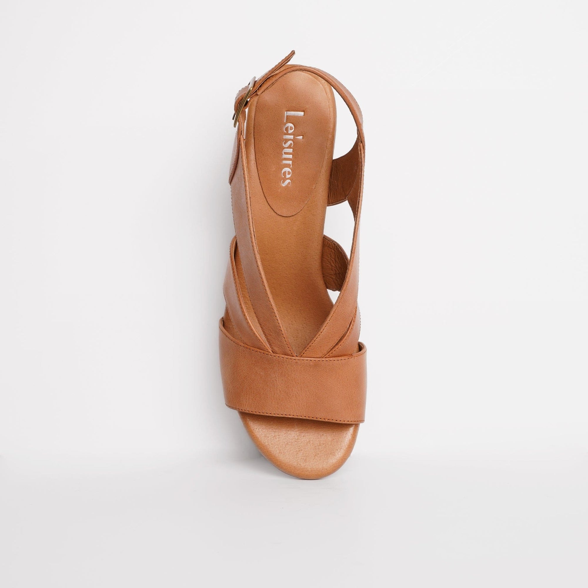 LEISURES MEDIUM HEELED SANDALS REGGIE Tan