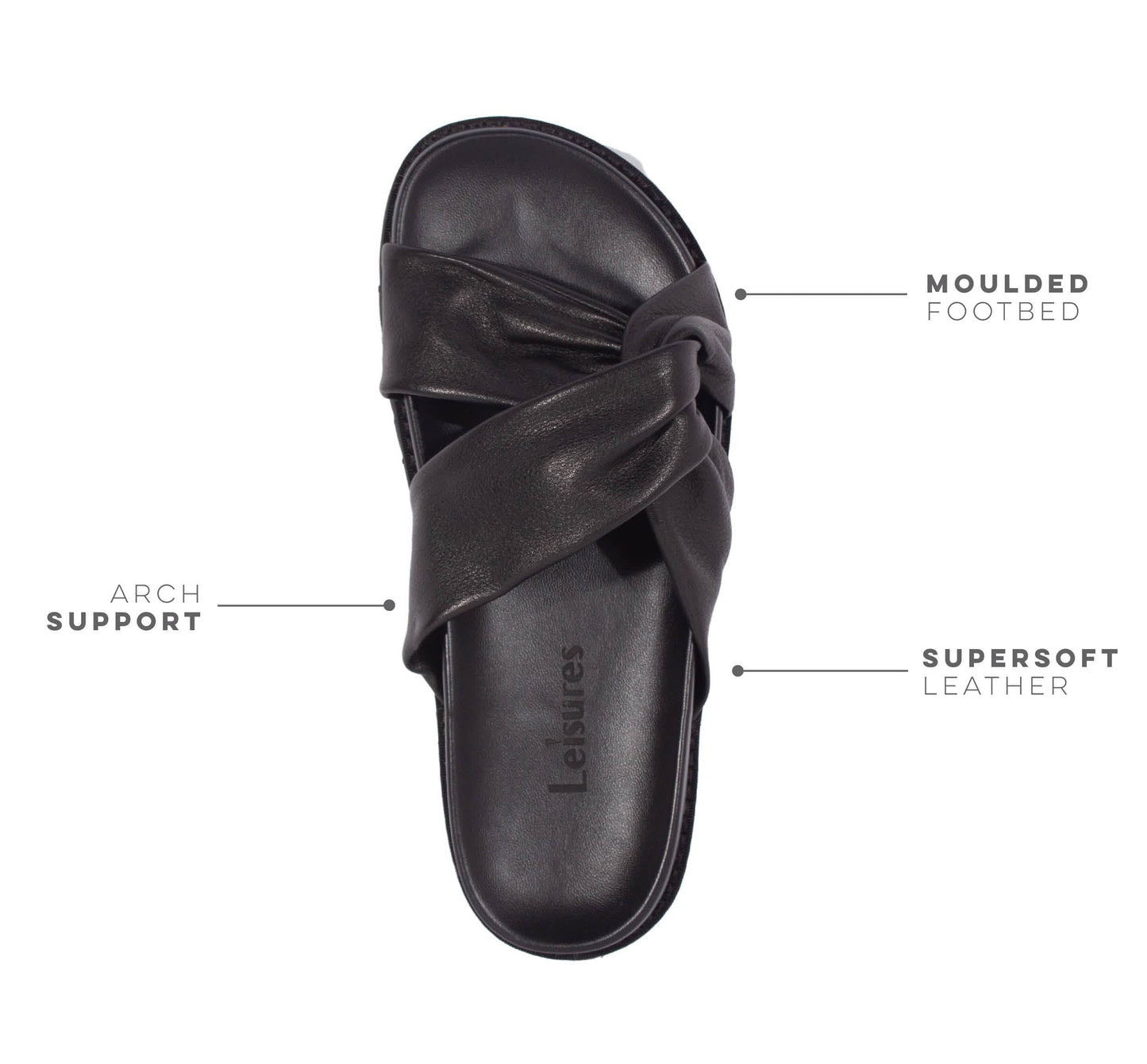 LEISURES SLIDES RALPH Black