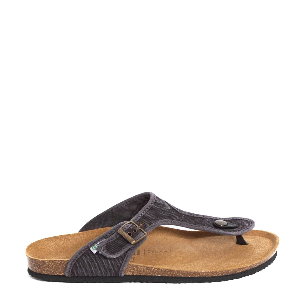 NATURAL WORLD THONGS NOUMEA Charcoal