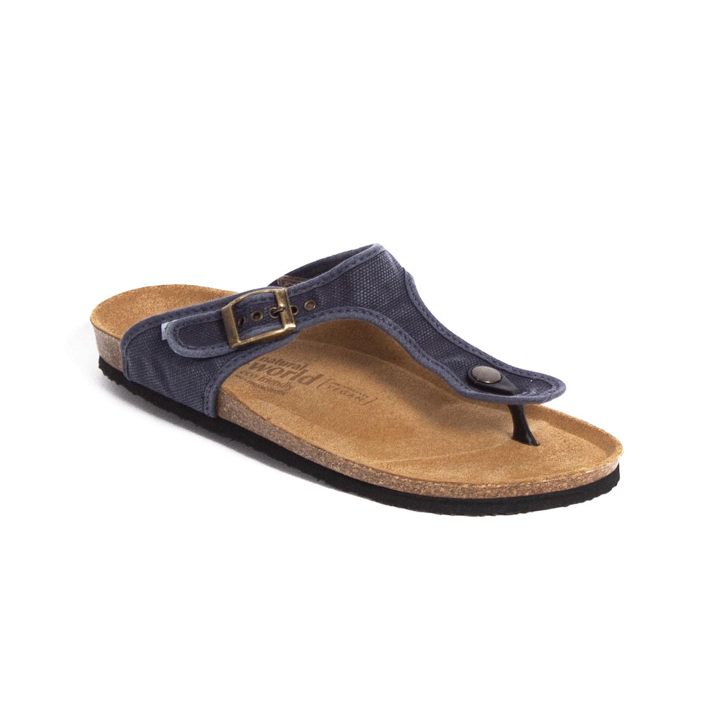 NATURAL WORLD THONGS NOUMEA Navy