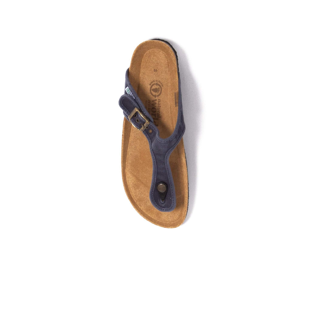 NATURAL WORLD THONGS NOUMEA Navy