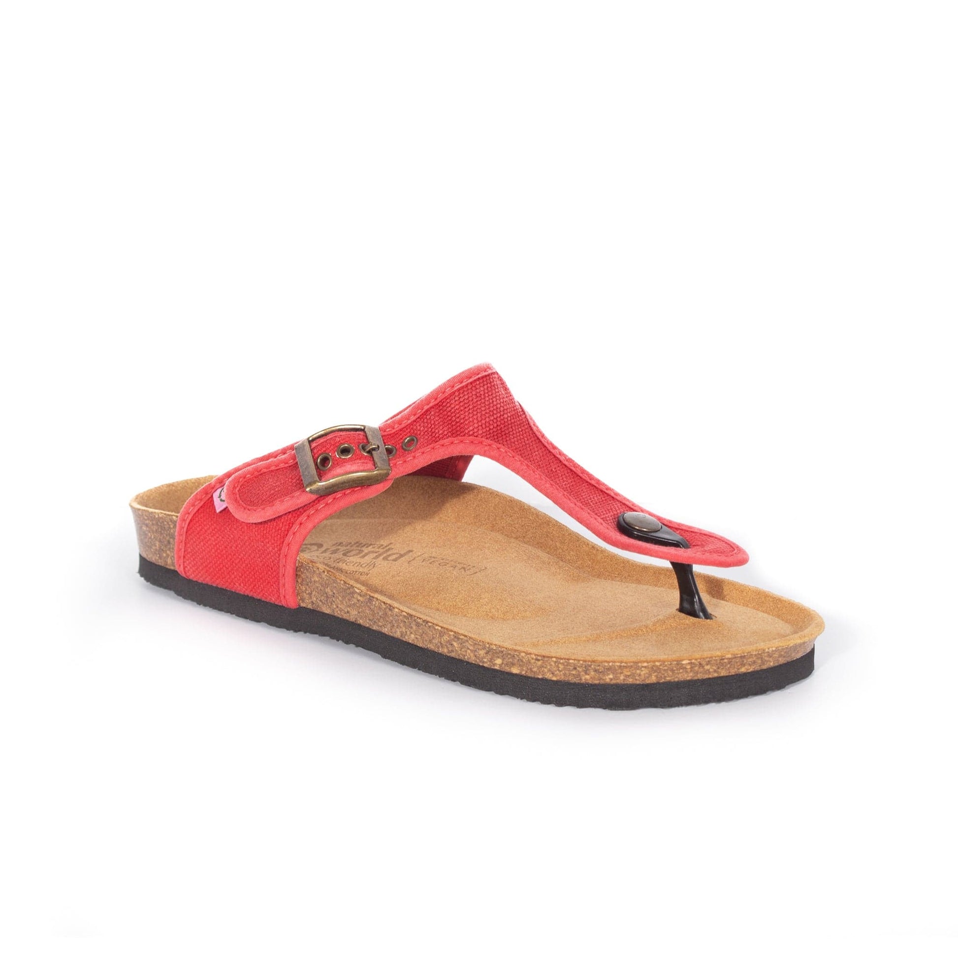 NATURAL WORLD THONGS NOUMEA Red