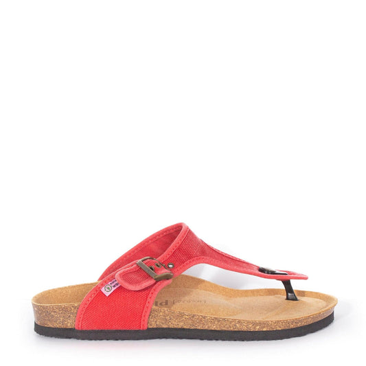 NATURAL WORLD THONGS NOUMEA Red