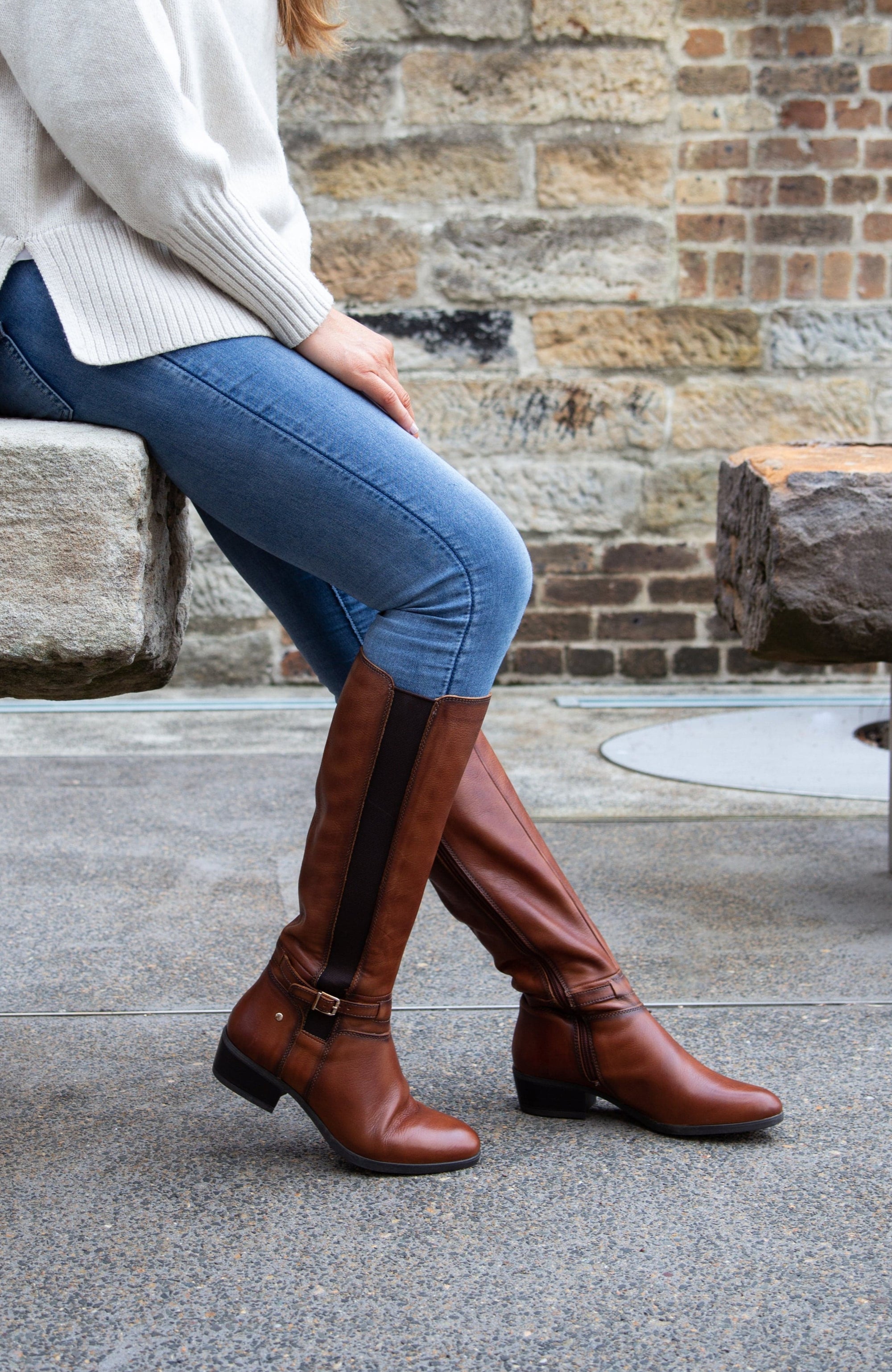 PIKOLINOS LONG BOOTS KEIRA Tan